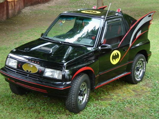 Illustration for article titled For $5,850, This 1991 Geo Tracker Is Your Caped Crusader